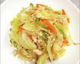 鶏ひき肉入り野菜炒め作り方2写真