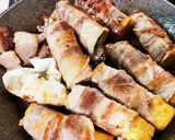 厚揚げ豚巻きもろみ味噌焼き作り方7写真