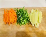 野菜の細切り炒め作り方1写真