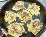 たこ焼き粉でカリとろ♪生もずくの落とし焼作り方5写真