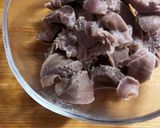 愛犬食　砂肝作り方4写真