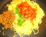 アジア3ヶ国焼きそば☀パクチー納豆キムチ作り方3写真