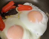 簡単！無水！ぷるぷる半熟目玉焼き☆お弁当作り方3写真