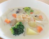 旨みたっぷり*帆立貝柱のホワイトシチュー作り方11写真