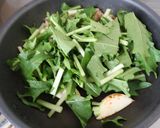 カブ（小粋菜）と鶏肉の麺つゆバターパスタ作り方6写真