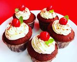 レッドベルベットカップケーキ作り方9写真