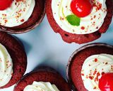 レッドベルベットカップケーキ作り方10写真