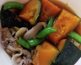 レンジで簡単ホクホク南瓜の肉じゃが風煮物作り方9写真