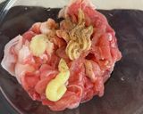 ザックザクの豚こま竜田揚げ　油淋鶏風作り方1写真