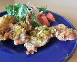 ザックザクの豚こま竜田揚げ　油淋鶏風作り方6写真