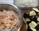 茄子と鶏胸肉のみぞれ煮作り方2写真