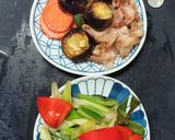 豚バラ肉と夏野菜たっぷりのつけ汁うどん作り方8写真