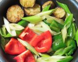 豚バラ肉と夏野菜たっぷりのつけ汁うどん作り方7写真