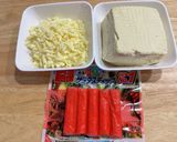 米粉で作る豆腐とカニカマのお焼き作り方1写真