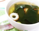 枝豆とわかめのほんのり甘いすまし汁作り方2写真