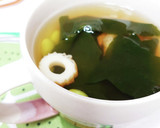 枝豆とわかめのほんのり甘いすまし汁作り方2写真