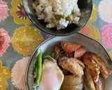 春野菜お惣菜ワンプレート&豆ご飯作り方1写真
