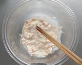 クレソンとケールのツナマヨサラダ。作り方2写真