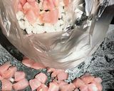 新玉と鶏肉の落とし焼き作り方2写真