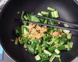 小松菜の鮭フレーク炒め：お弁当野菜おかず作り方3写真