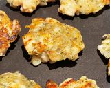 新玉と鶏肉の落とし焼き作り方5写真