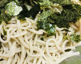 流水麺●もみ海苔と揚げ玉の盛りつけそば 作り方2写真