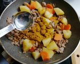 ひき肉じゃが(カレー風味)作り方8写真