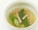 オクラの中華スープ作り方5写真