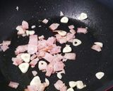 別茹で不要★豆乳クリーム梅パスタ★新玉葱作り方1写真