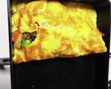 筍と椎茸の甘辛卵焼き…と彩り混ぜご飯作り方4写真