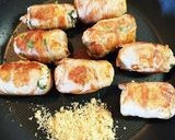 肉巻きおにぎり♪キムチ味☆切り落し肉だよ作り方4写真