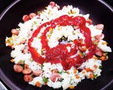 超簡単！ジャンボオムライス！！作り方4写真