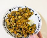 6歳/野菜とぶなしめじのオムライス作り方5写真