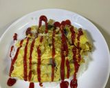 6歳/野菜とぶなしめじのオムライス作り方8写真