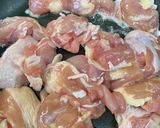 ネギ塩乗せ　鶏肉のソテー作り方1写真