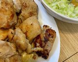 ネギ塩乗せ　鶏肉のソテー作り方6写真