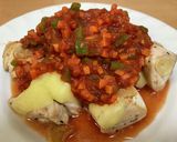 鶏むね肉炒めチーズとトマトソース作り方6写真