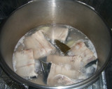 ぶりのアラと大根の煮物＆煮汁炊き込みご飯作り方3写真