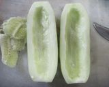 加賀太胡瓜と鯛の白子のあんかけ作り方1写真