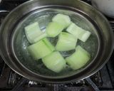 加賀太胡瓜と鯛の白子のあんかけ作り方2写真