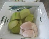加賀太胡瓜と鯛の白子のあんかけ作り方4写真