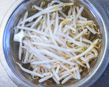 春雨と長ネギ・もやしの食べるスープ作り方1写真