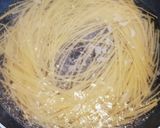 エビと青のりのトマトクリームパスタ作り方3写真