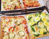 簡単美味♪春巻きの皮deクリスピーピザ作り方3写真