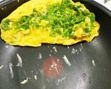 たっぷりネギのオムレツ作り方3写真