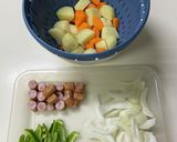 ジャーマンポテトシャウエッセン利用作り方1写真