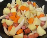 ジャーマンポテトシャウエッセン利用作り方3写真