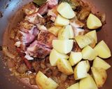 鶏肉とジャガイモの香菜ヨーグルトカレー作り方10写真