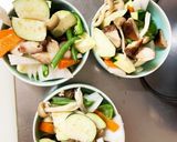 さっぱりきな粉生姜味豚こま大根青椒肉絲風作り方11写真