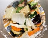 さっぱりきな粉生姜味豚こま大根青椒肉絲風作り方12写真